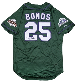 1998 Barry Bonds Game Used And Signed MLB All Star Game Batting Practice Jersey (Bonds LOA)